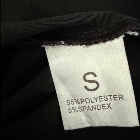 Black Plunge Neck Ruched Bust Long Sleeve Top Y2K Stretch - Picture 4 of 4